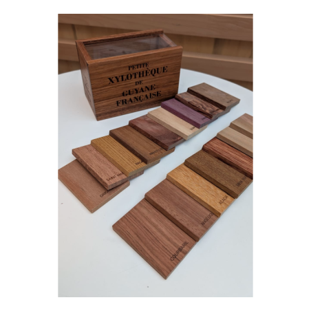 Coffret Xylothèque bois précieux