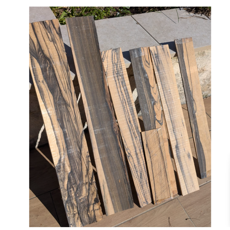 Lot ebene blanc défauts