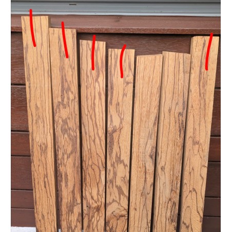 Lot 5 planches bois serpent